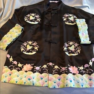Embroidered Black Women's Jacket